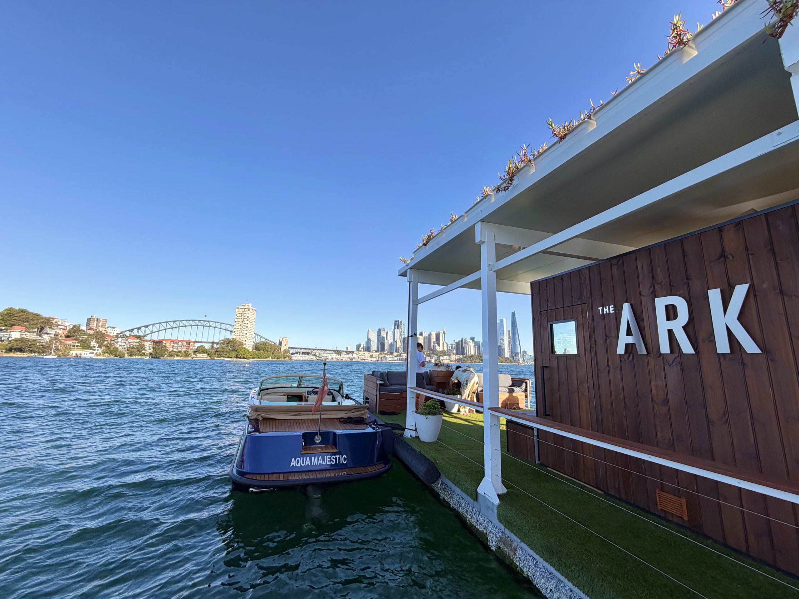 Wellness Afloat floating sauna experience on Sydney Harbour